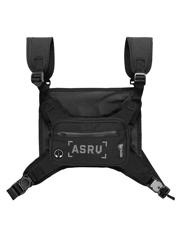 Running Bag Men Sport Chest Rig Vest Gym Training Waist Pack Hip Hop Streetwear Tactical Phone Holder Fitness Accessories Bag