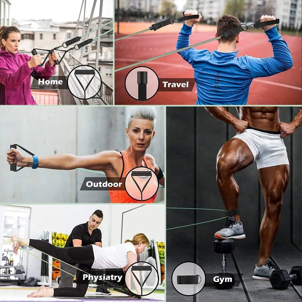 Resistance Bands Set Tension Pull Rope for Men Women Workout Exercise Bands for Fitness Home Gym Strength Training Equipment