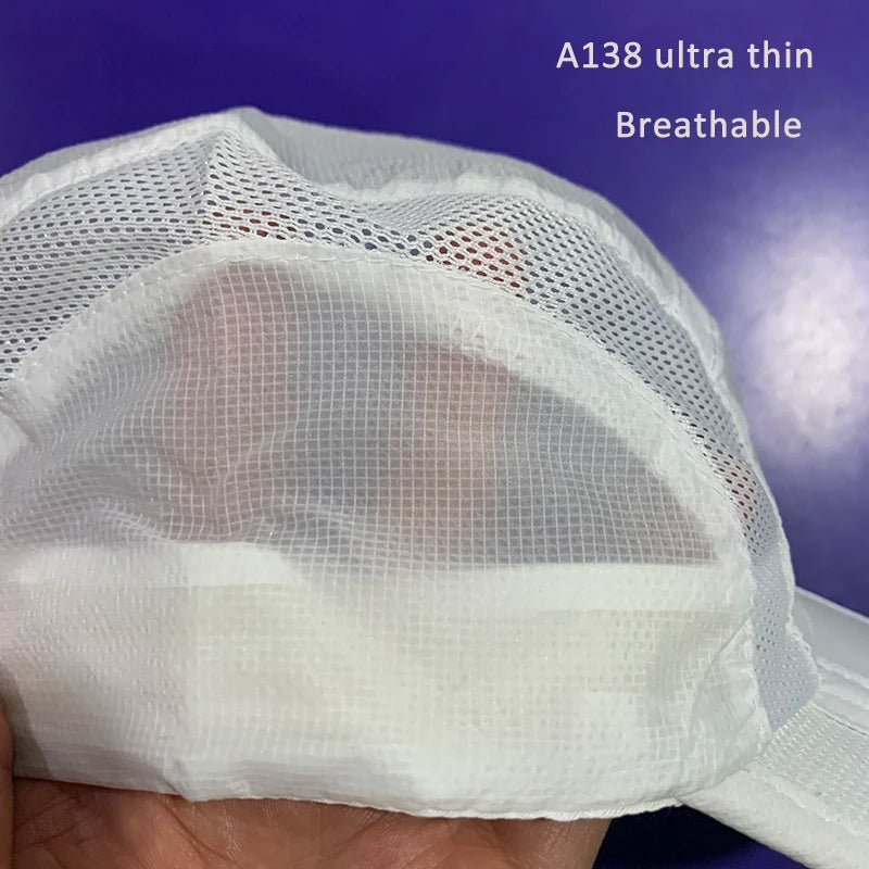 Summer Quick Drying Ultra-Thin Breathable Baseball Cap Men Women Snapback Folding Sport Outdoor Hiking Mountaineering Hat A138