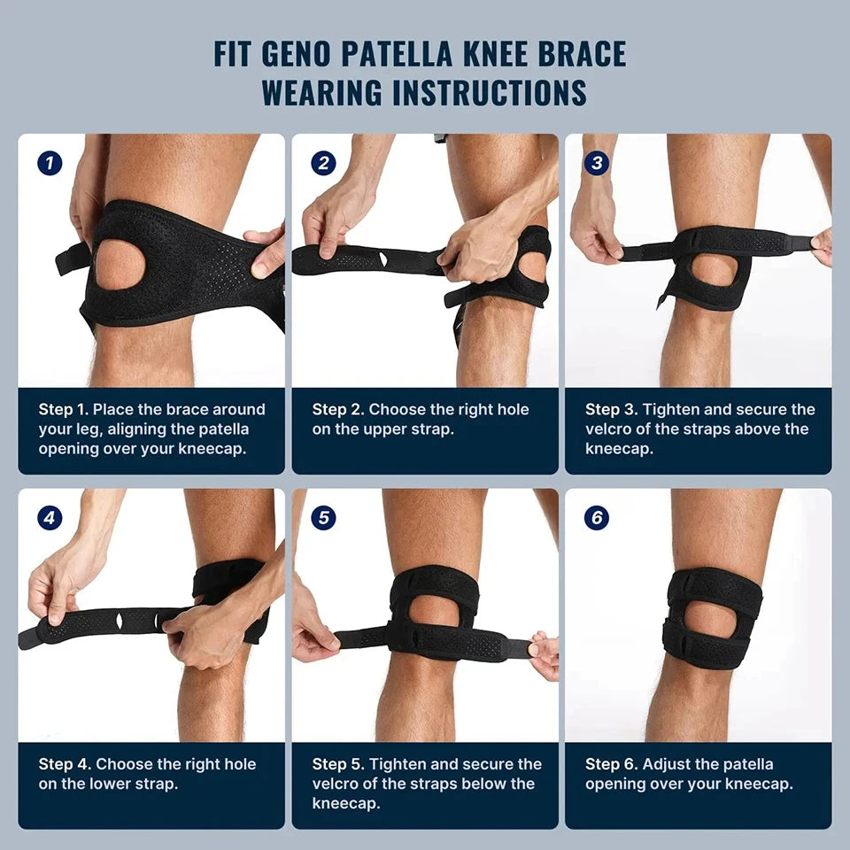 LOOGDEEL 1Pcs Patella Knee Brace Knee Compression Sleeve Support Women Men Knee Pain Arthritis Pain Workout Knee Guard Knee Pads