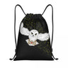 Custom Raven Rage Drawstring Backpack Sports Gym Bag for Women Men Halloween Witch Gothic Scary Crow Training Sackpack