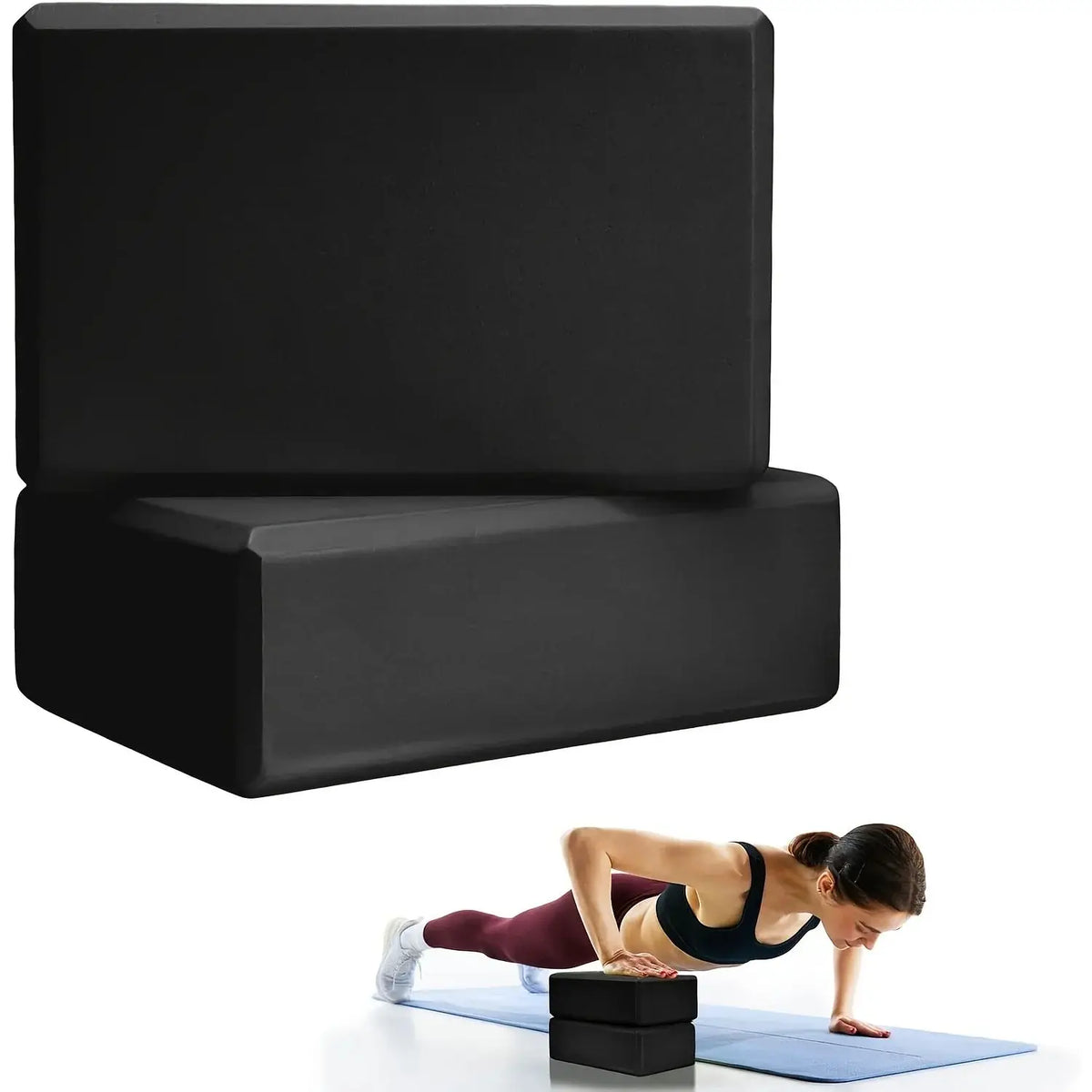 Yoga Blocks Gym Foam Brick Pilates Training Exercise Fitness Bolster Pillow Cushion Stretching Body Shaping Building Cubes