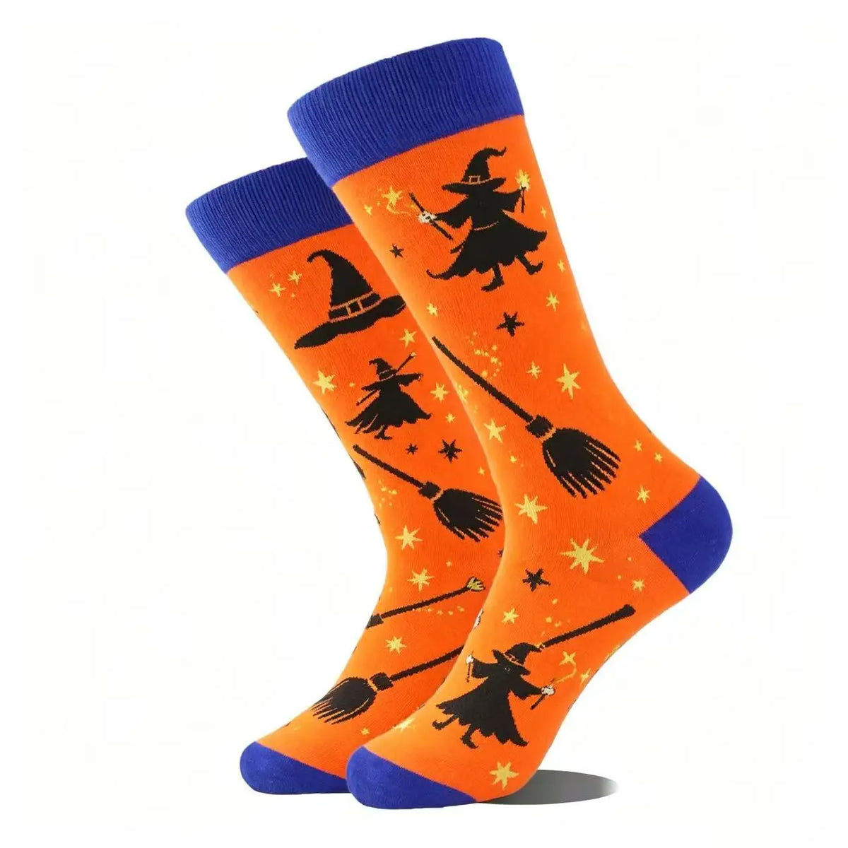 1 Pair of Personality Bat Mid Tube Men's Socks Skull Women's Socks Spider Tide Socks Bloody Hand Halloween Women's Socks