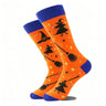 1 Pair of Personality Bat Mid Tube Men's Socks Skull Women's Socks Spider Tide Socks Bloody Hand Halloween Women's Socks