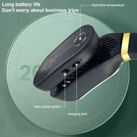 Portable Neck Fan Summer Air Cooler Bladeless Fan USB Leafless Fans Cooling Conditioner Wearable Neckband Fan With Warm Heater
