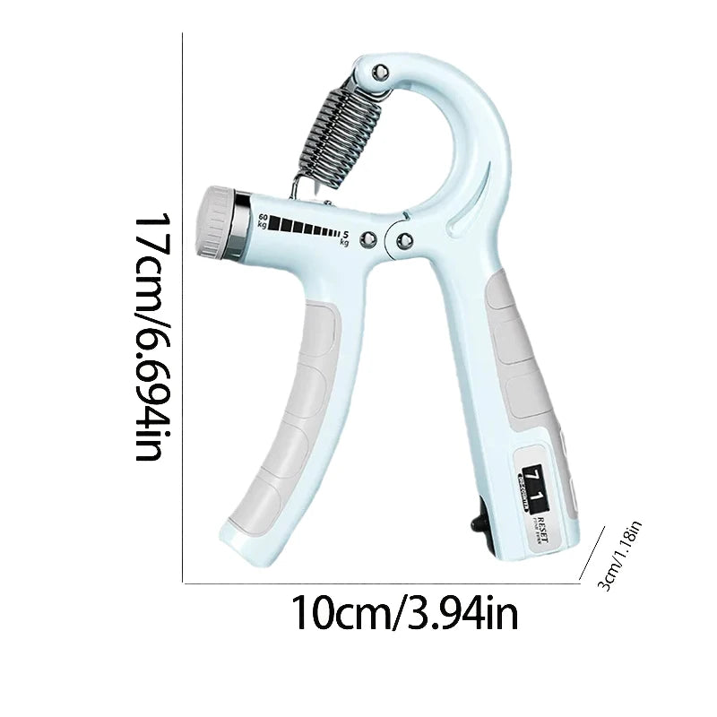 5-60Kg Adjustable Hand Grip Strengthener, Stainless Steel Spring Hand Exerciser For Muscle Building And Injury Recovery
