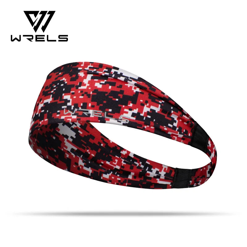 WRELS Sport Headbands Running Yoga Soft Elastic Hair Band Outdoor Sport Breathable Hairbands Men's and Women's Fitness Sweatband