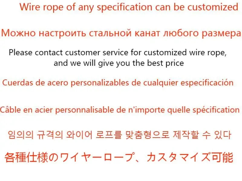 Gym Home Steel Wire Rope 5/6mm Thick Fitness Cable Pulley Machine Attachment Heavy Duty Steel Wirerope Workout Accessorie