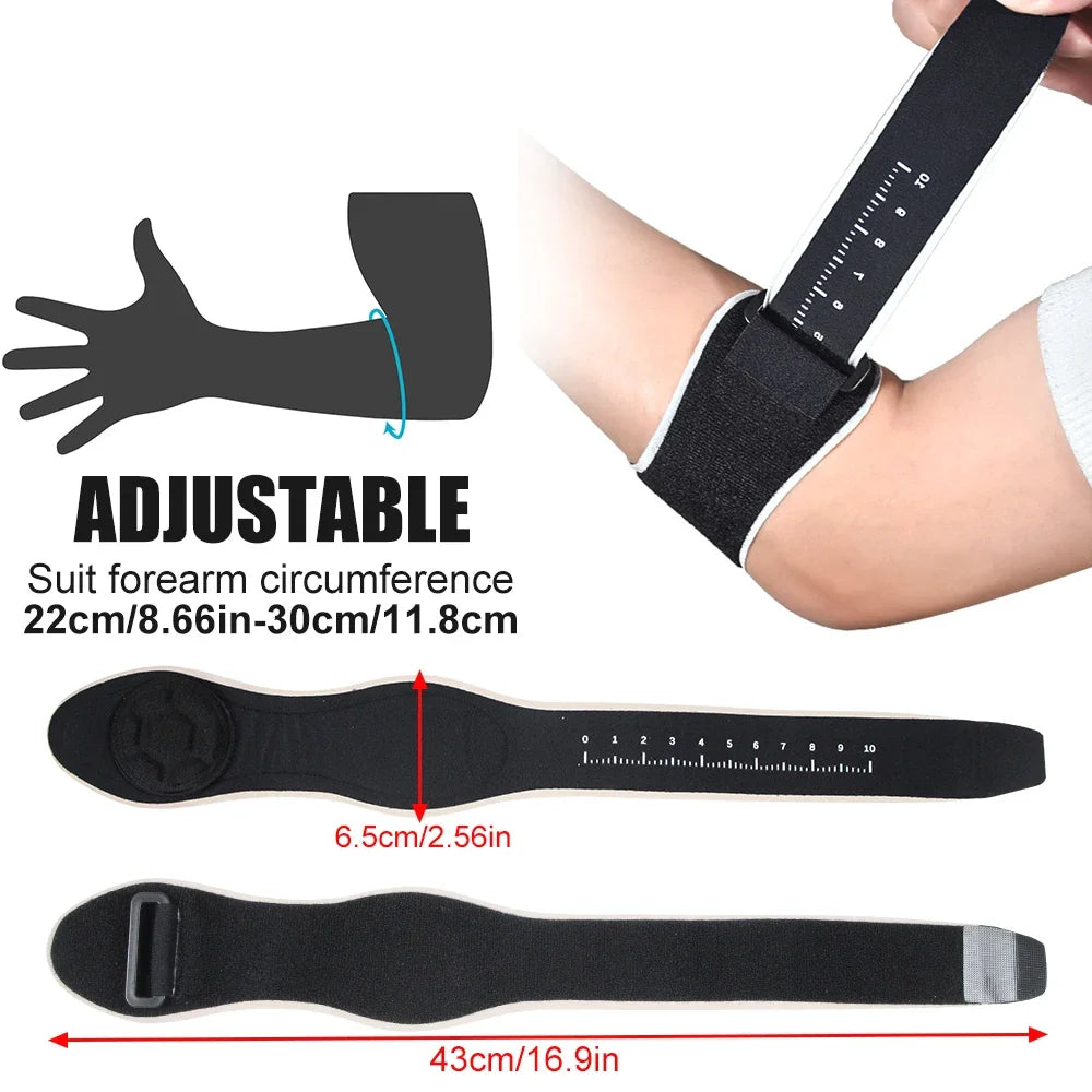 1 Pc Elbow Brace for Tendonitis and Tennis Elbow Relief with Removebale Pad, Tennis Arm Pads, Comfortable Golfers Elbow Straps