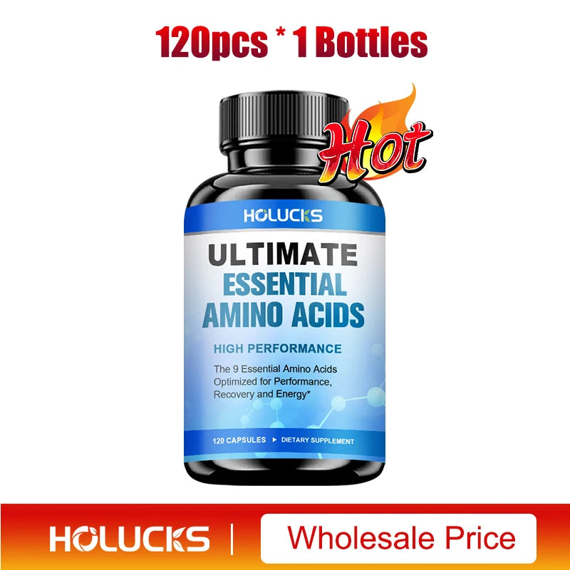 Advanced Body Building Amino Acid Capsules-Helps Increase Strength, Endurance, Protein Synthesis, Build Muscle Mass, Abs, Energy