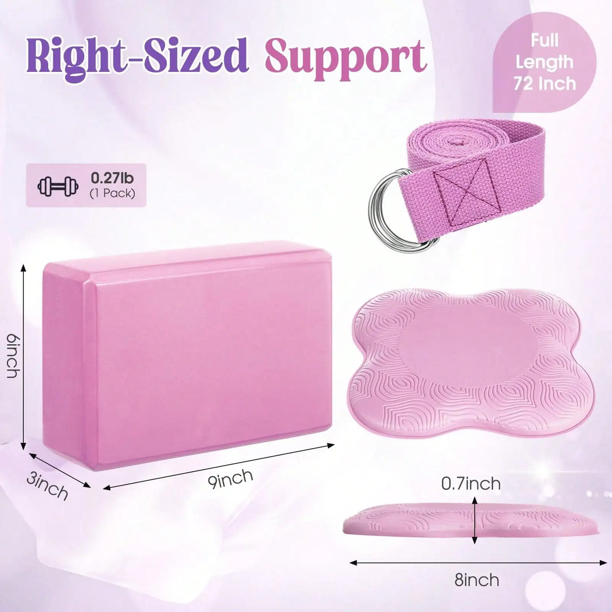 Yoga Brick Set - 2/5/12 Pieces Foam Pilates Yoga Bricks for Yoga Pilates Meditation Stability Balance Deeper Stretching