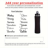 Personalized Insulated Stainless Steel Water Bottle with Straw, Engraved Fitness & Cycling Bottle, Perfect Gift for Men Women