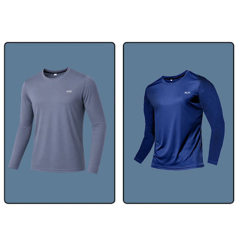 Men Women Quick Dry Long Sleeve Sport T Shirt Gym Jerseys Fitness Shirt Trainer Running T-Shirt Teenager Breathable Sportswears