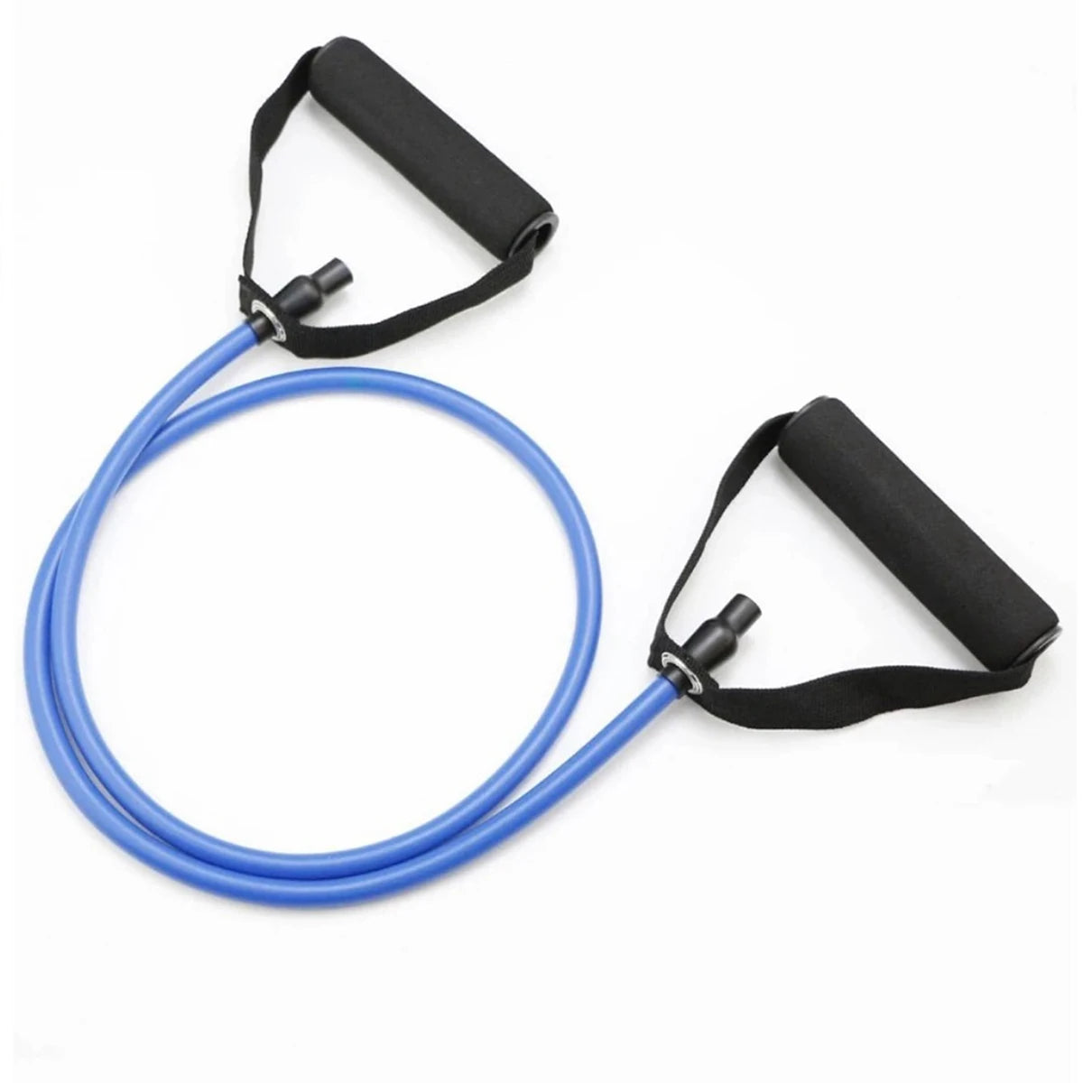 5 Levels Yoga Fitness Tensioner Resistance Band With Handles, Elastic TPE Straight Bar Yoga Pull Rope Fitness Exercise Tube Band