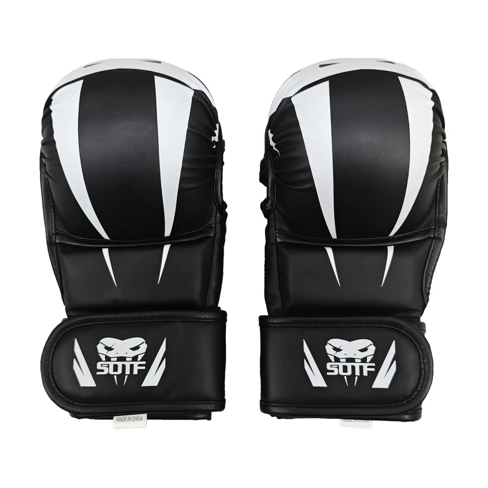 Professional MMA Boxing Gloves PU Leather MMA Fighting Martial Arts Boxing Gloves Karate Muay Thai Training Gloves Men's