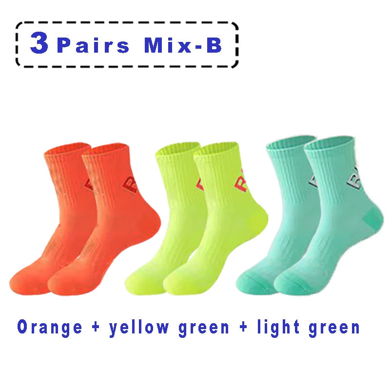 2Pairs Of Running Socks For Men And Women, Short Tube Towel Bottom Sports , Low Top Marathon , Fitness Basketball pressure Socks