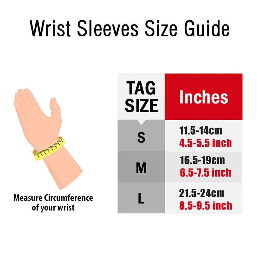 2Pcs Wrist Support Sleeve,Compression Gloves Carpal Tunnel for Women Men,Hand Brace Wrist Support Sleeves Tendonitis Pain Relief
