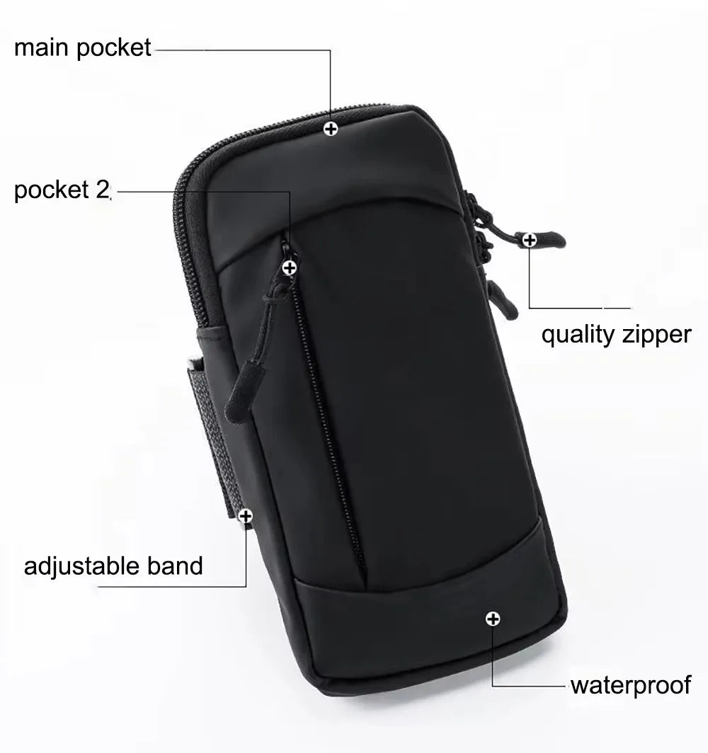 Running Armband Bag Phone Case Universal Sports Armband Arm Pouch Phone Holder Mobile Waterproof Wrist Band