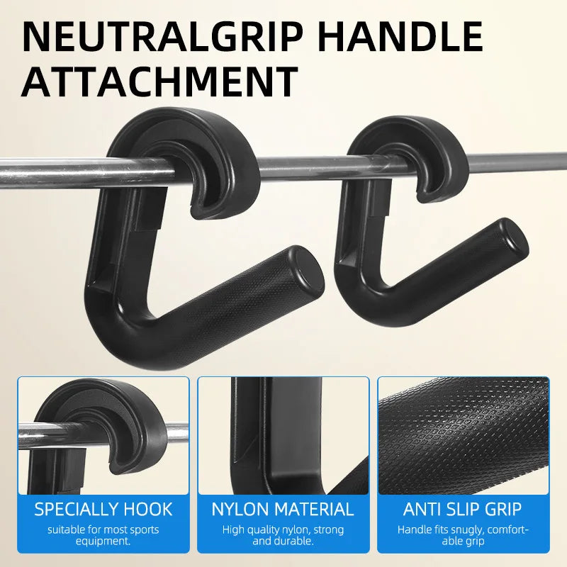 Multifunctional Fitness Pull Up Hand Grip Ergonomic Hook Handle Gym Pull Down Grips Versatile Strength Training Equipments