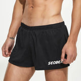 SEOBEAN Men's Quick-Drying Loose Summer Shorts Breathable Gym Fitness Workout Beach Casual Daily Wear Pants