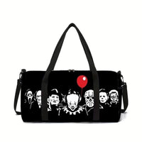Classic Popular New skeleton 3D Printed Large Capacity Travel Bags Barrel Shape Crossbody Bag Outdoor Sports Bags Gym Yoga Bag