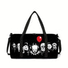 Classic Popular New skeleton 3D Printed Large Capacity Travel Bags Barrel Shape Crossbody Bag Outdoor Sports Bags Gym Yoga Bag