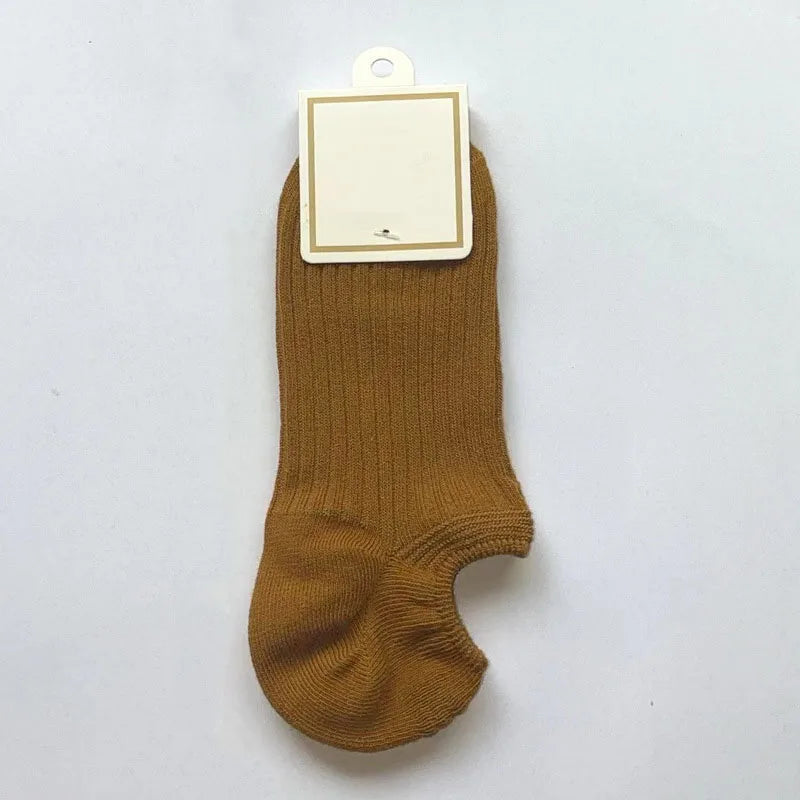 10 Pairs Women's Boat Sock Thin No Show Socks Non-Slip Solid Socks Slippers Simple Breathable Comfortable Casual Ankle Sox