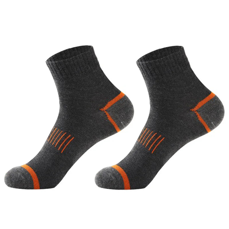 20Pairs High Quality Men's Cotton Socks Set Casual Breathable Sports Winter Black Large Size 38-45