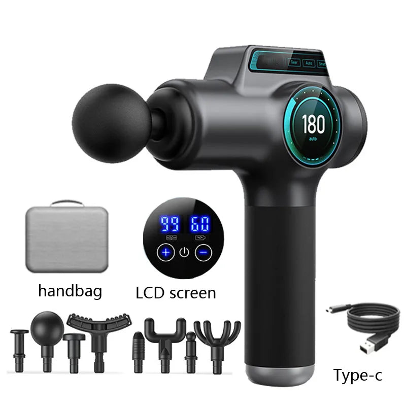 99 Speed Professional Muscle Massage Gun Massager Massager for Neck and Back Massage Instrument Fitness Equipment
