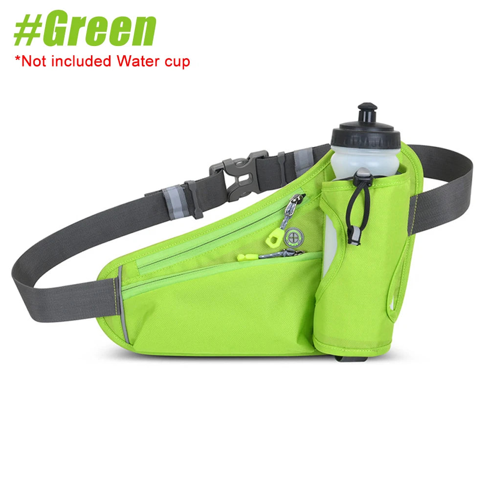 1Pcs Running Fanny Pack with Water Bottle Holder - Running Belt With Water Bottle Holder and Pouch - Travel Fanny Pack
