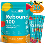 HolmanLabs Rebound 100 Electrolyte Supplement Powder Sugar Free Hydration Gut Vision Muscle Health Vitamins C B6 B12 30 Packets