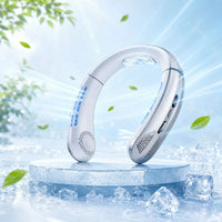 Neck Fan, Lightweight Wearable Fan, Low Noise 5 Speed Hands Free Fan, Hanging Headphone Design Sports Fan for Indoor & Outdoor