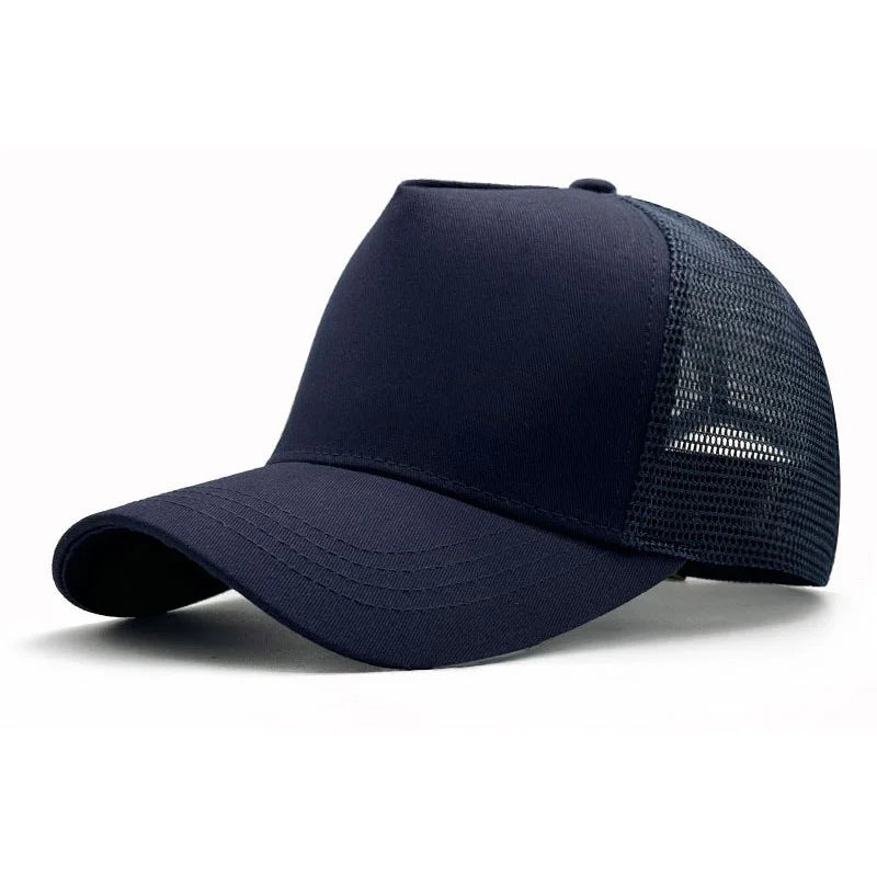 Summer Big/Small Head Mesh Baseball Cap Outdoors Large Sun Caps Oversize Plus Size Trucker Hat 55-60cm 60-65cm