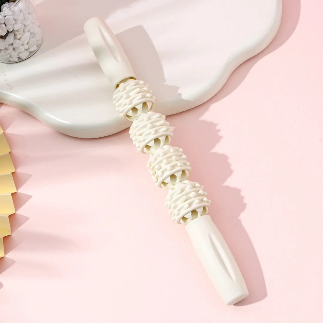 Massage stick, spiked roller, leg muscle relaxer, yoga roller, slimming calf roller, full-body massage yoga stick