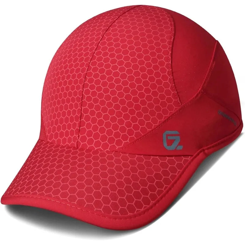 GADIEMKENSD Quick Dry Stretch Running Hat Adjustable Breathable Baseball Cap with Soft Brim Casual Sun Protection Hat