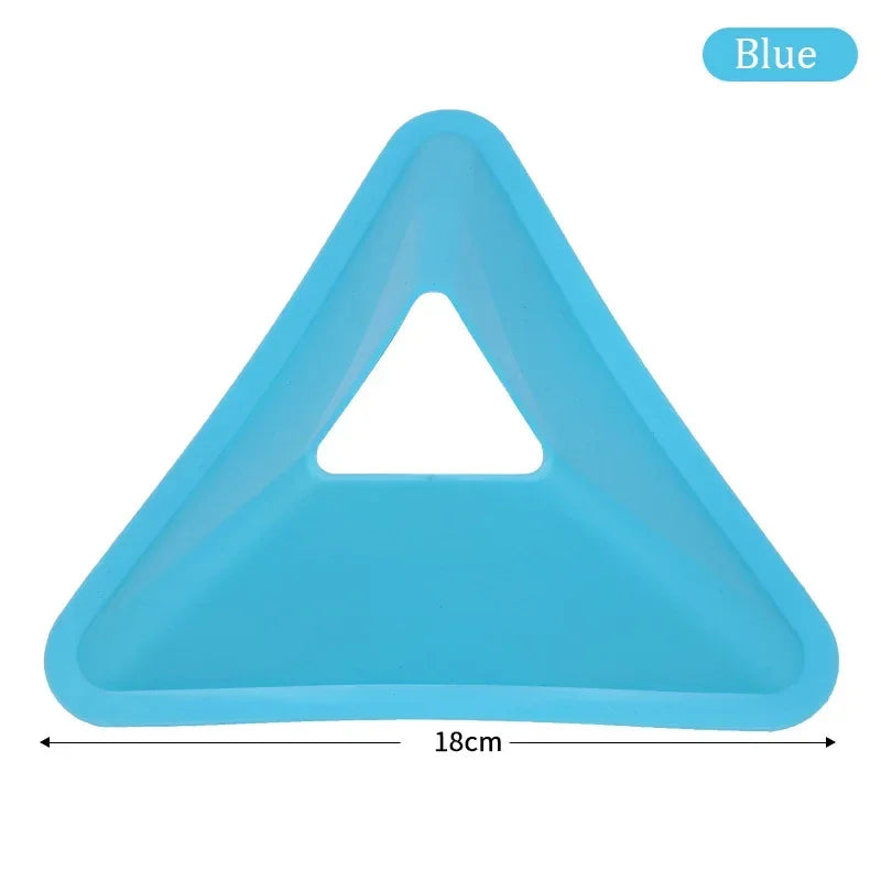 10PCS Triangle Football Training Disc Marking Agility Training Cones for Kids Adult Soccer Practice Portable Sports Equipment