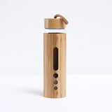 550ML Borosilicate Glass Water Bottle Bamboo Sleeve Cover Eco-Friendly Reusable Travel Drinkware Protective Tumbler Outdoor Cups