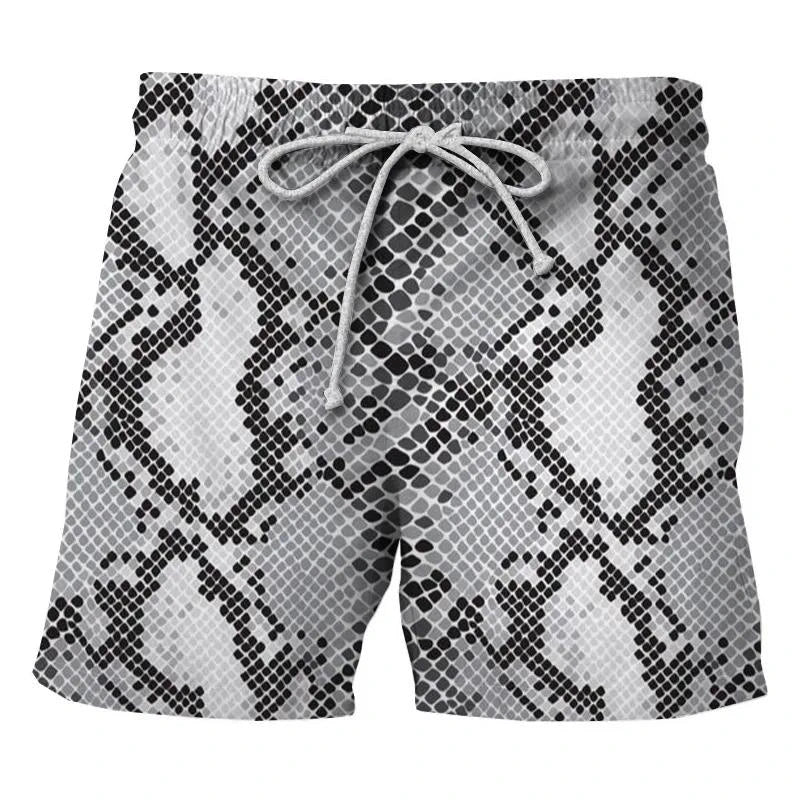 Summer Fashion Classic Colorful Leopard 3D Printed Men's Shorts Unisex Casual Beach Swimming Shorts Quick-dry Surf Board Shorts
