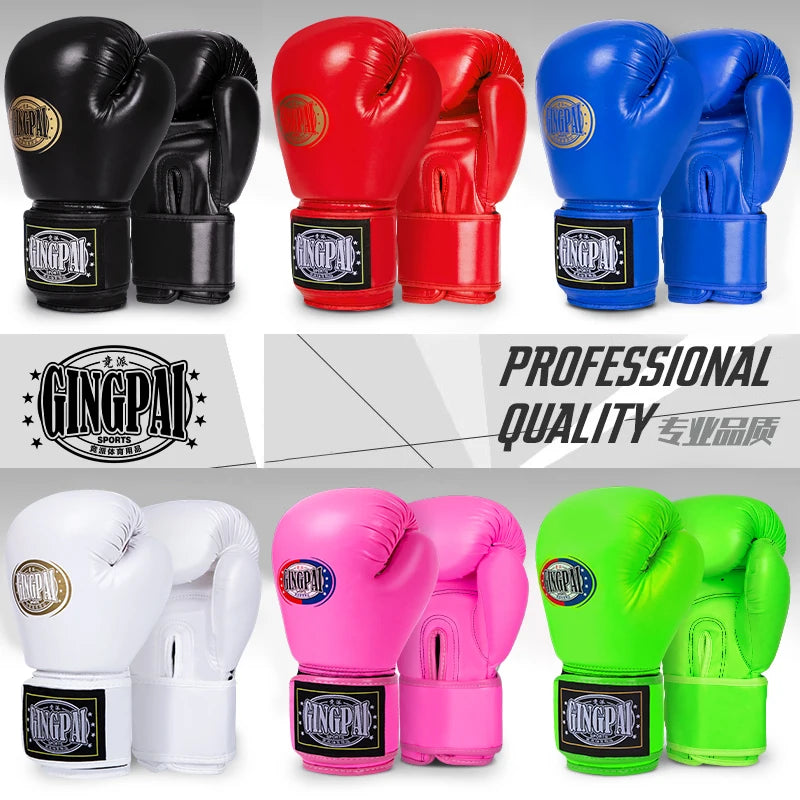 6/8/10/12oz Professional Boxing Glove Higher Quality PU Sanda Muay Thai MMA Training Glove Fighting Boxing Training Accessories