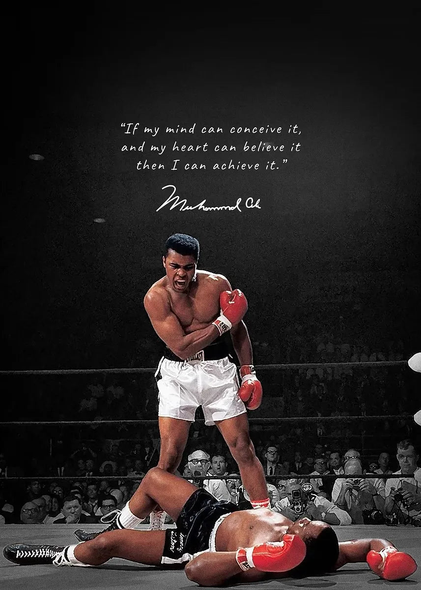 Boxer Wall Art Poster Nate Diaz Boxing Motivational Quote Canvas Painting Prints Decor Pictures Living Room home Decor cuadros