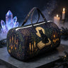 Dark Gothic Black Pentagram Witch Travel Totes Women Men Duffle Bags Outdoor Yoga Gym Storage Bags Halloween Travel Bag