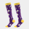 2 Pairs Funny Halloween Unisex Sports Compression Leg Socks Elastic Support Socks for Festival Daily Wear