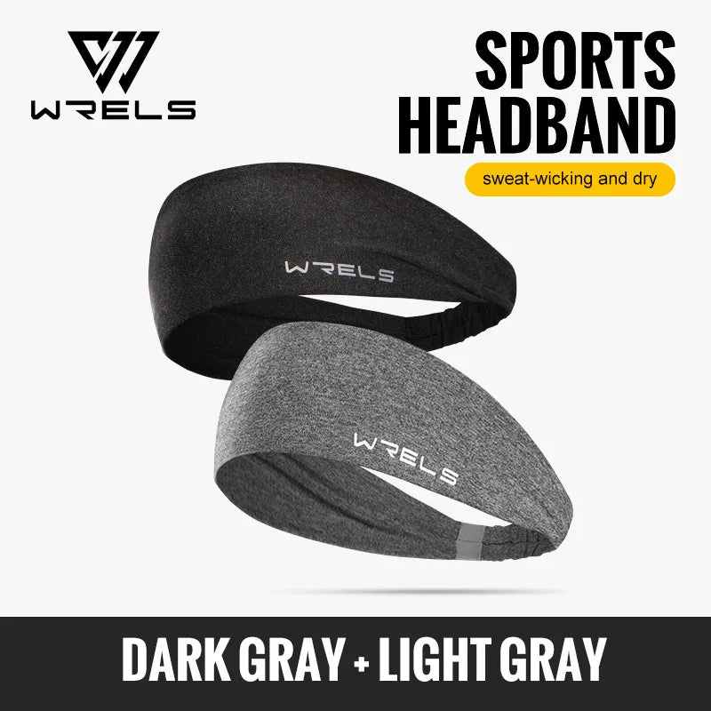 WRELS 1/2/3Pack Sports Headbands Non Slip Yoga Sweatbands Breathable Workout Headband Wicking Workout Hairband for Women Men