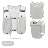 【AN】【AN】New Running Water Bottle Storage Vest Lightweight Running Vest Reflective Hydration Water Chest Pack With Phone Holder