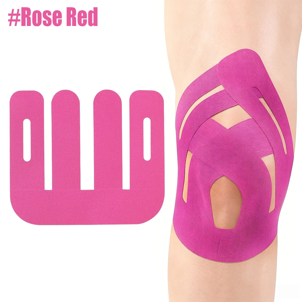 10-50PCS Knee Precut Kinesiology Tape, Elastic Compression Athletic Tape, Knee Brace Tape for Sports Muscle Joint Support