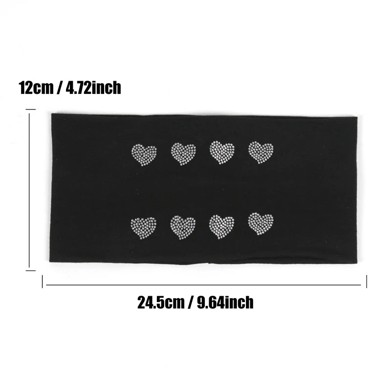 Unisex Punk Girl Skull Out Eyelets Wide Elastic Headband Halloween Rock Steampunk for Sport Women Men Headbands Hair Accessories