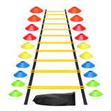 Outdoor Speed Agility Training Kit Football Training Kit Agility Ladder Logo Discs Resistance Umbrella Logo Bucket Jumping Hoop