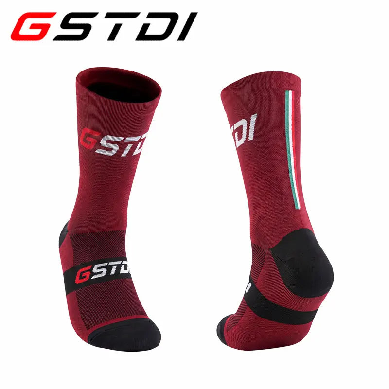 GSTDI New Cycling Socks High Quality Compression Men  Bike Outdoor Women Running Professional Sports Running