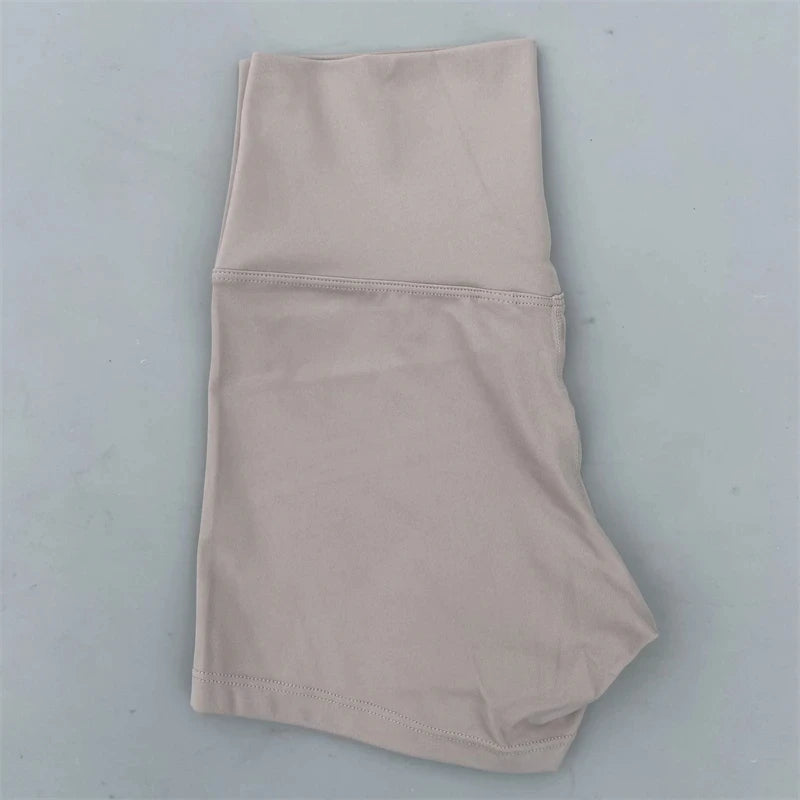 Women Gym Sports Shorts Yoga Shorts High Waist Workout Short Leggings Fitness Short Pants Running Cycling Tight Soft Sportswear