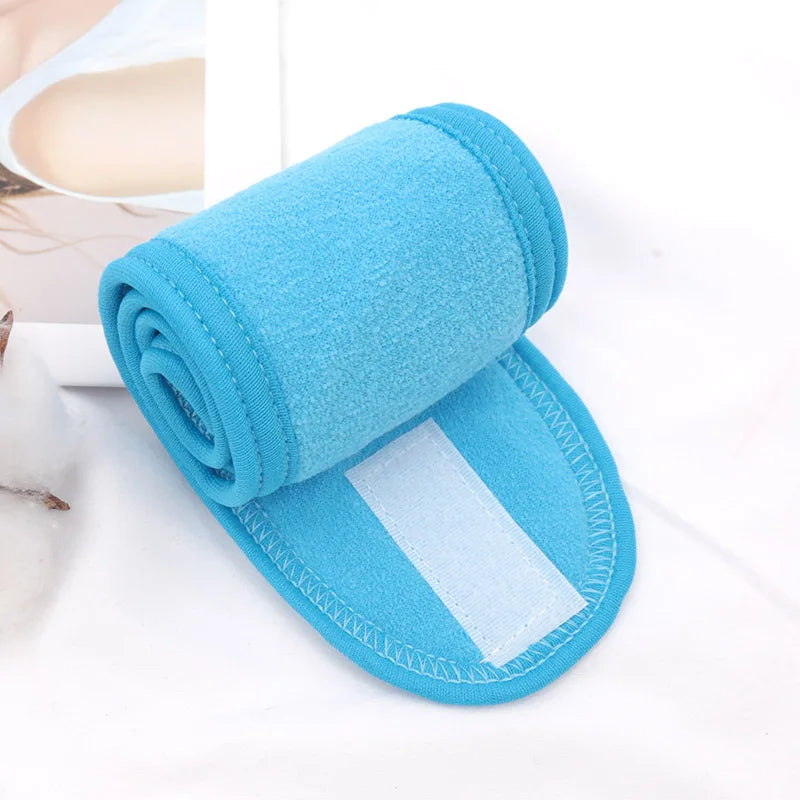 Women Soft Toweling Hair Accessories Girls Yoga Headbands for Face Washing Bath Makeup Hair Band Adjustable SPA Facial Headband